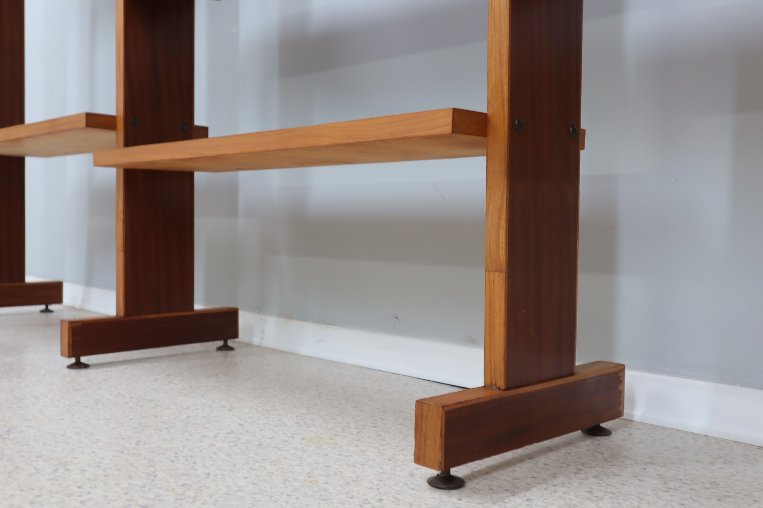 Mid century teak shelves bookcase 1960s