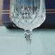 6 crystal stem glasses