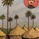 Affiche ancienne carte générale de l'Afrique Occidentale Française ( Sénégal Guinée Soudan) - 1931