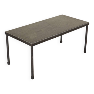 Minimalist slate coffee table