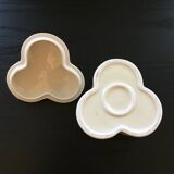 Porcelain clover sugar bowl
