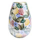 Vase à fleurs en porcelaine peinte de Bassano à motif floral, Italie