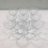 Service de verre en cristal art déco