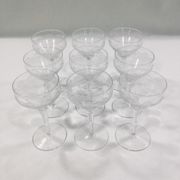Art deco crystal glass service