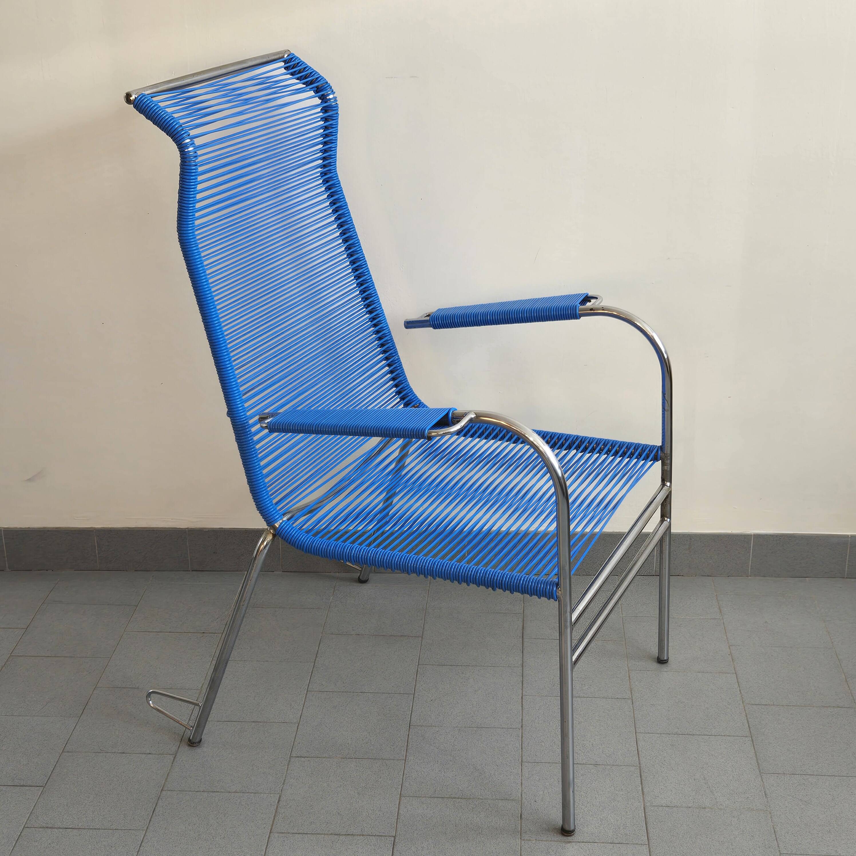 Vintage 1960s Scoubidou armchair