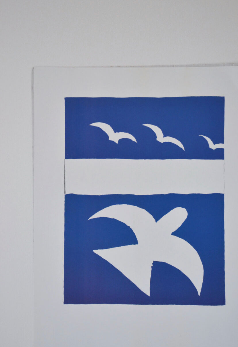 Lithographie oiseaux moderne de Georges Braque