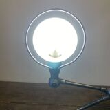 Jieldé desk lamp with 2 arms of 40cm and 25cm with a clamp base.