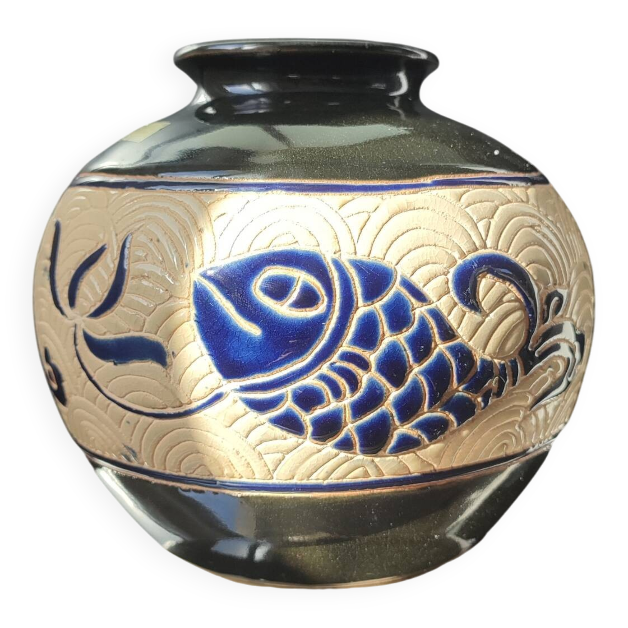 Vintage lamp base "Dong Tam" Ceramic from Vietnam