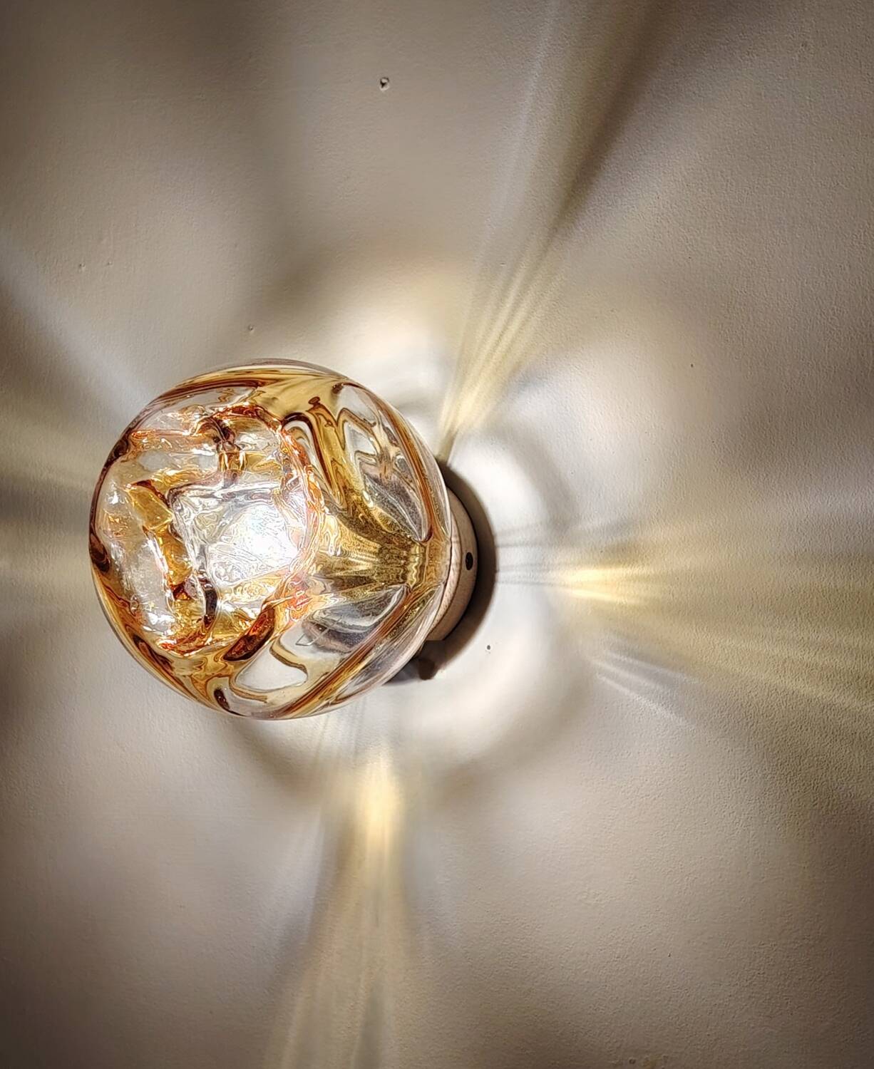 Murano Mazzega wall-mounted globe