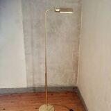 70's brass reading floor lamp