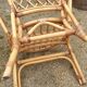 Paire de fauteuils bambou