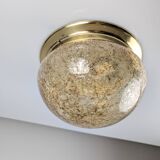 Murano Glass Ceiling Lamp with Caramel Effect, 1960s