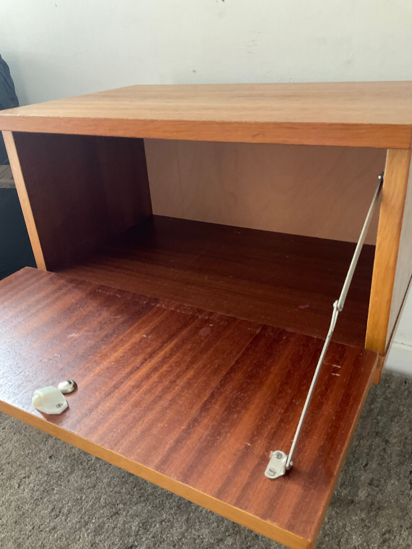 Table de Chevet vintage en teck années 60-70