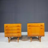 Tables de nuit vintage par Nový Domov, Tchécoslovaquie, 1970 - Set de 2
