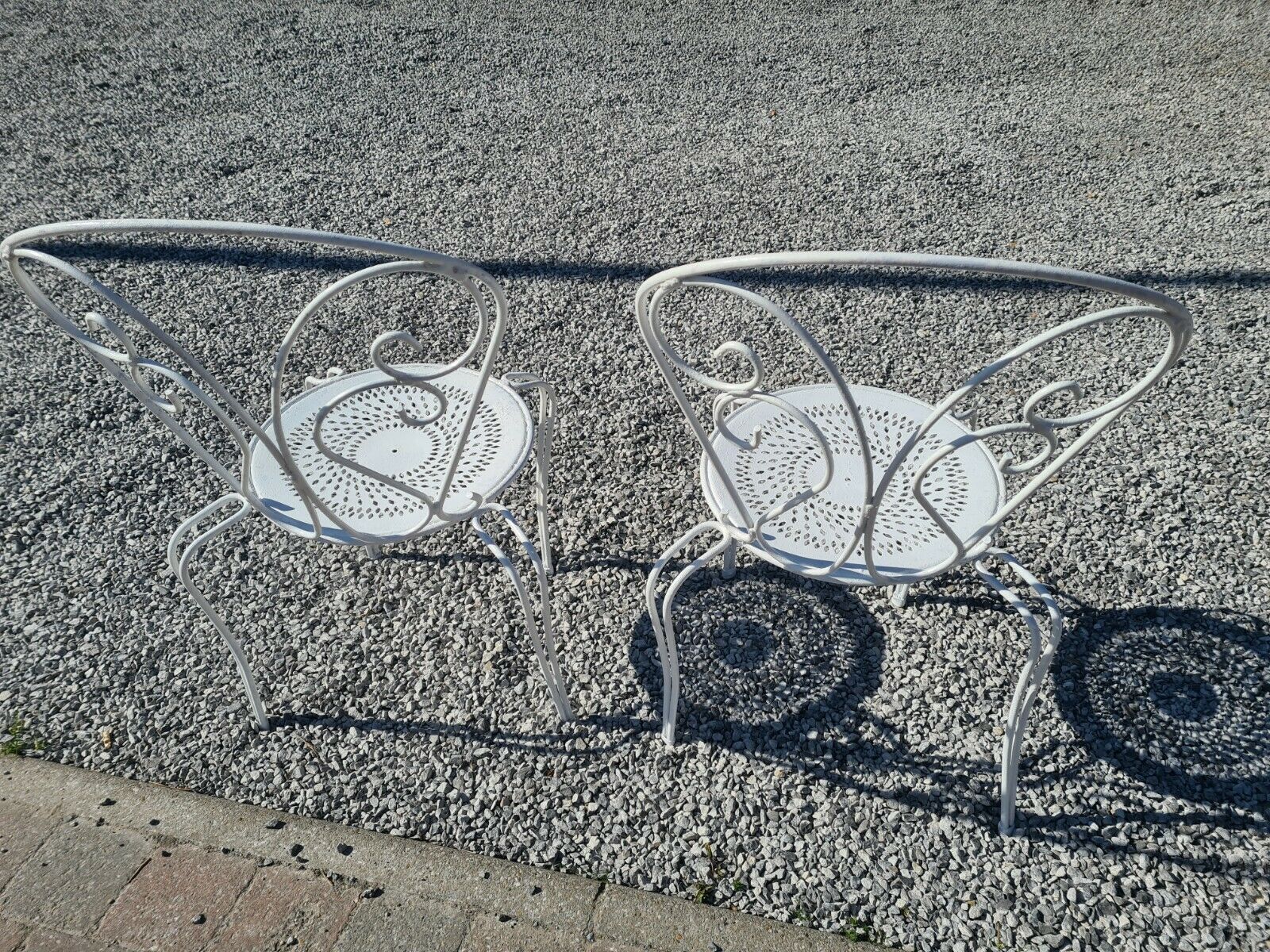 Iron garden chairs