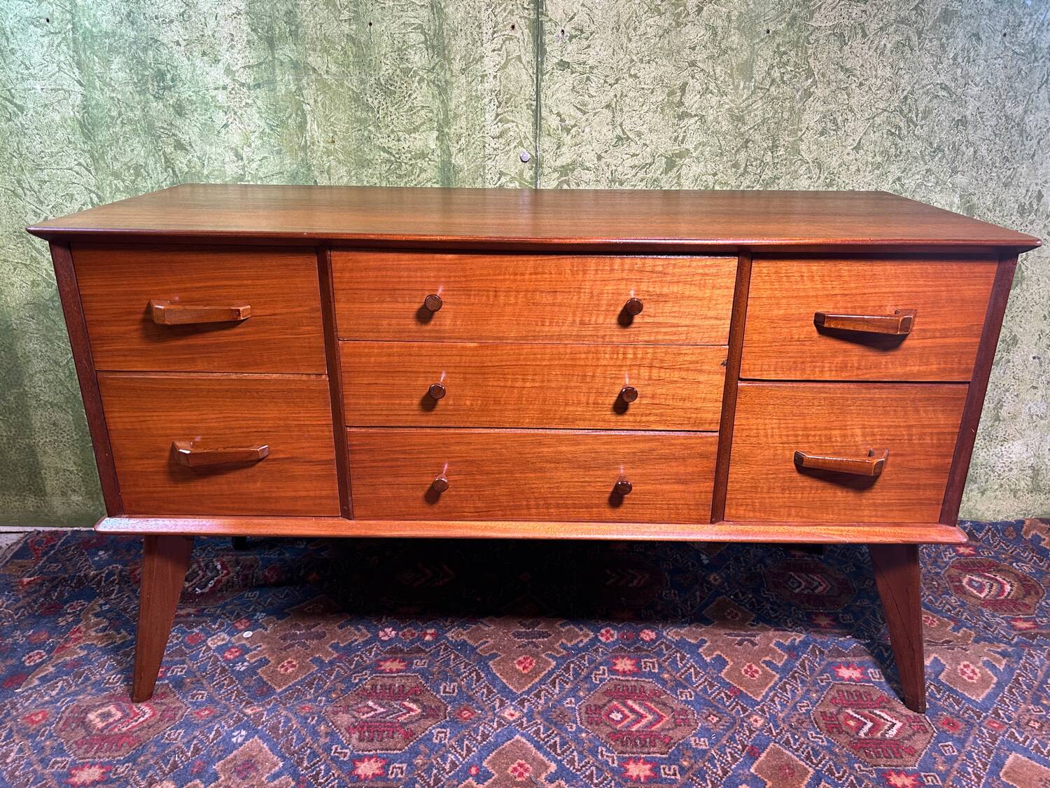 Mid century retro vintage teak small sideboard by Alfred Cox 1960