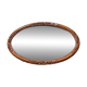 Large Art Deco oval mirror in carved wood - 87 x 53 cm