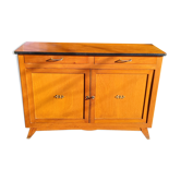 Low sideboard of the 50s feet compass 2 doors 2 drawers