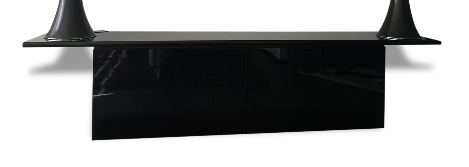 Black lacquered buffet Giotto Stoppino - 1977