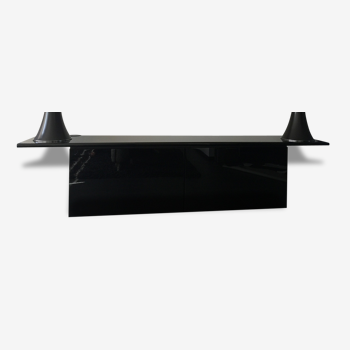 Black lacquered buffet Giotto Stoppino - 1977