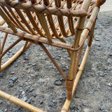Rocking chair in adult rattan
