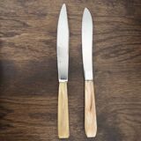 Set of 8 knives with horn handle