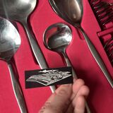 Cutlery set with storage furniture, Gero Zilduro (Netherlands), 100 pieces, stainless steel