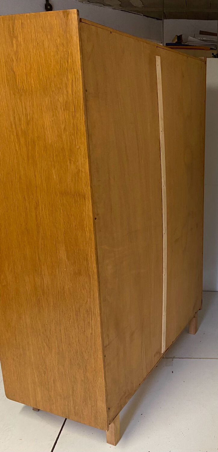 Vintage wardrobe with compass feet