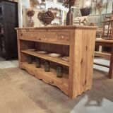 Open buffet in fir wood