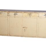 Old metal hospital cabinet