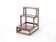 Vintage Scandinavian library step stool