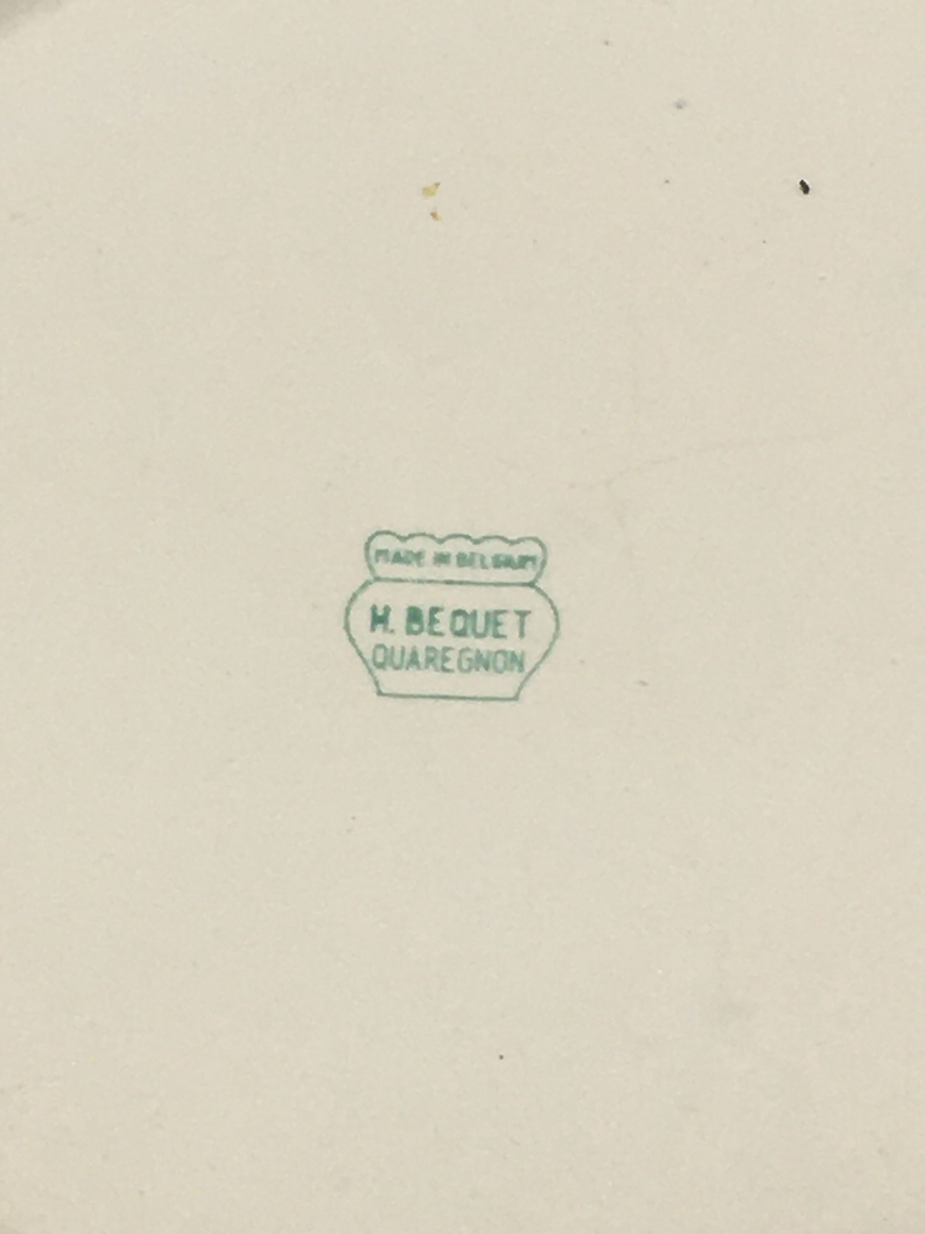 Decorative plate H. Bequet