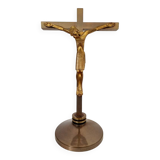 Jean Lambert Rucki Important gilded bronze sculpture Christ on the cross