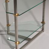 Peter Ghyczy 1970 corner cabinet – iconic stainless steel & aluminum model R16