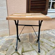 Industrial bistro style table