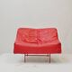 Vintage Montis Butterfly lounge chair by Gerard van den Berg in red leather