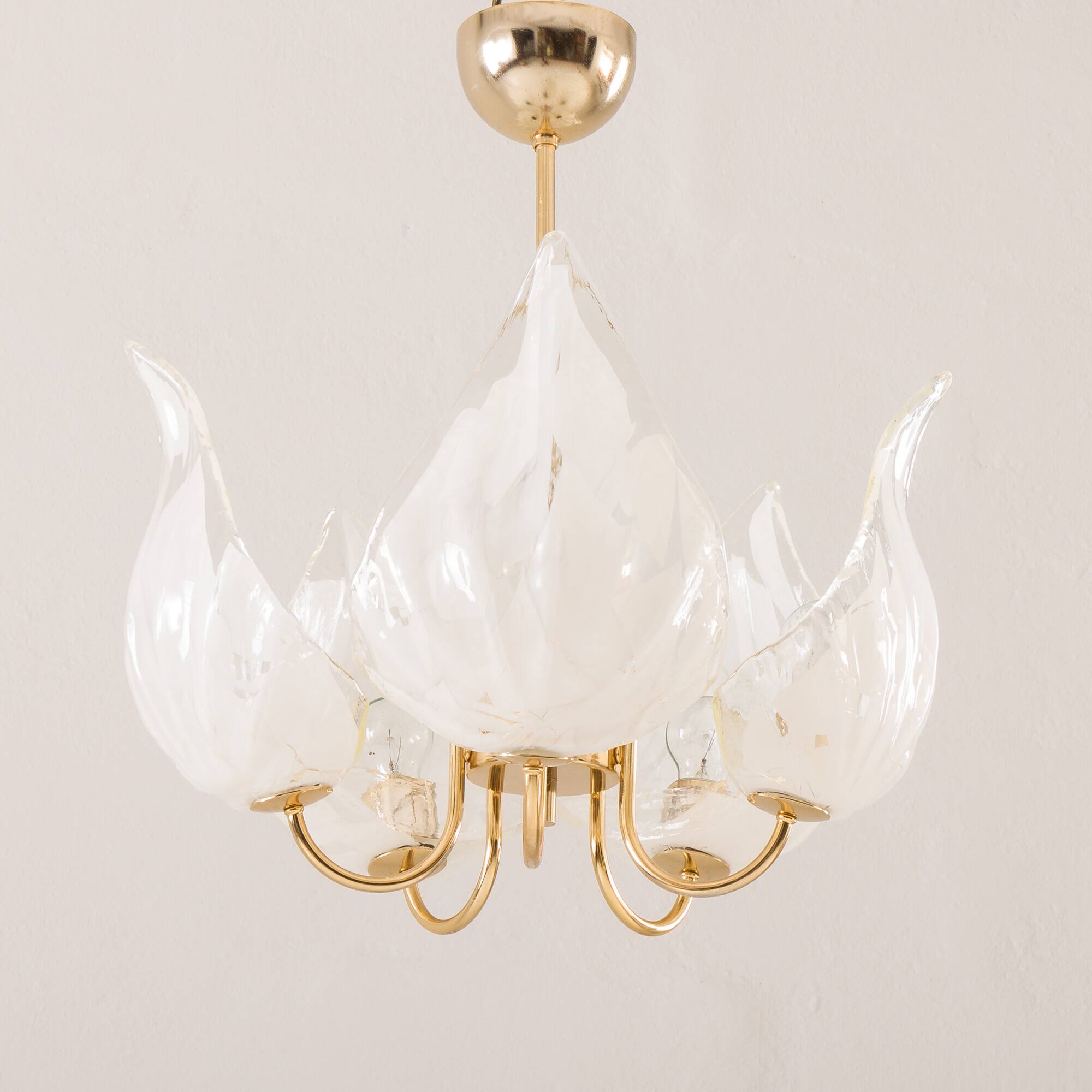 Murano glass chandelier by La Murina, Italy 1970s