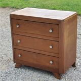 Vintage oak chest of drawers legs compass 3 drawers from the 50s