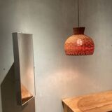 Rottan wicker  hanging lamp 1960 model