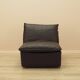 Brown leather armchair, Italian design, 1960s, production: Italy