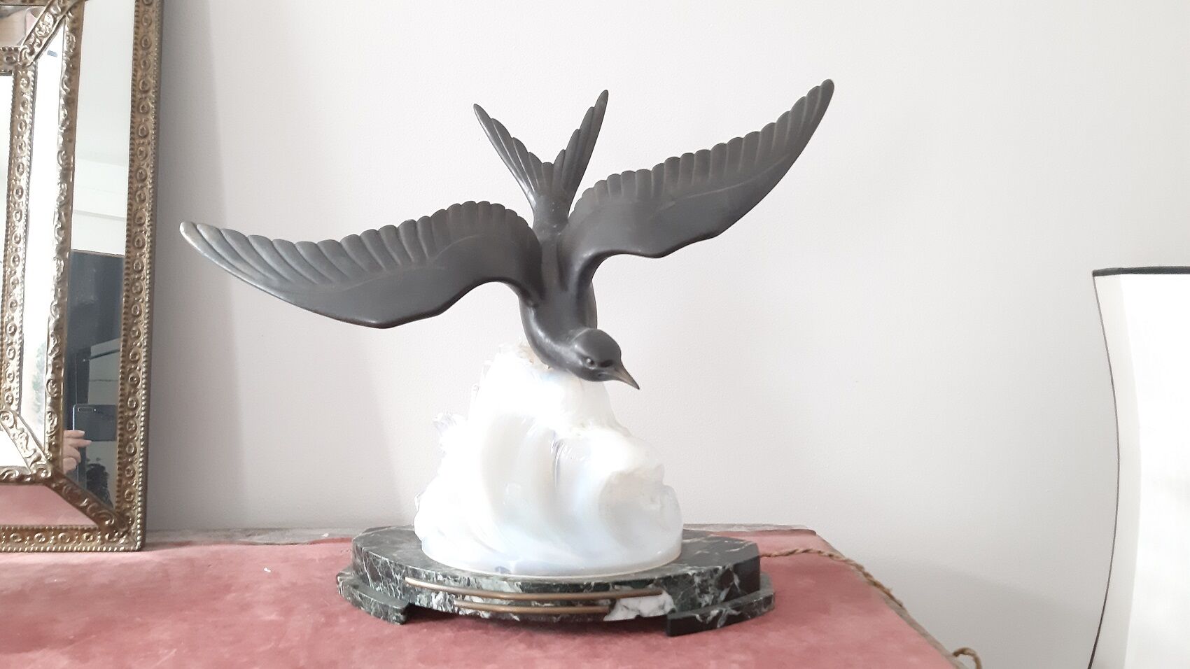 Art Deco night light lamp