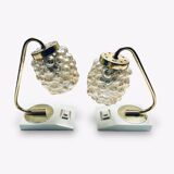 70s bubble glas lamp set