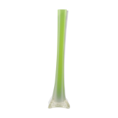 Green glass vase