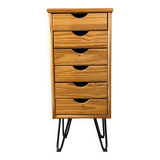 Chest of drawers on hairpin legs, Scandinavian style