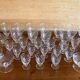 Art deco part of service of glasses and carafes 37 pieces circa 1940