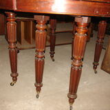 Table 6-foot banner time Louis Philippe mahogany from cuba