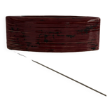 Rectangular red ceramic vase