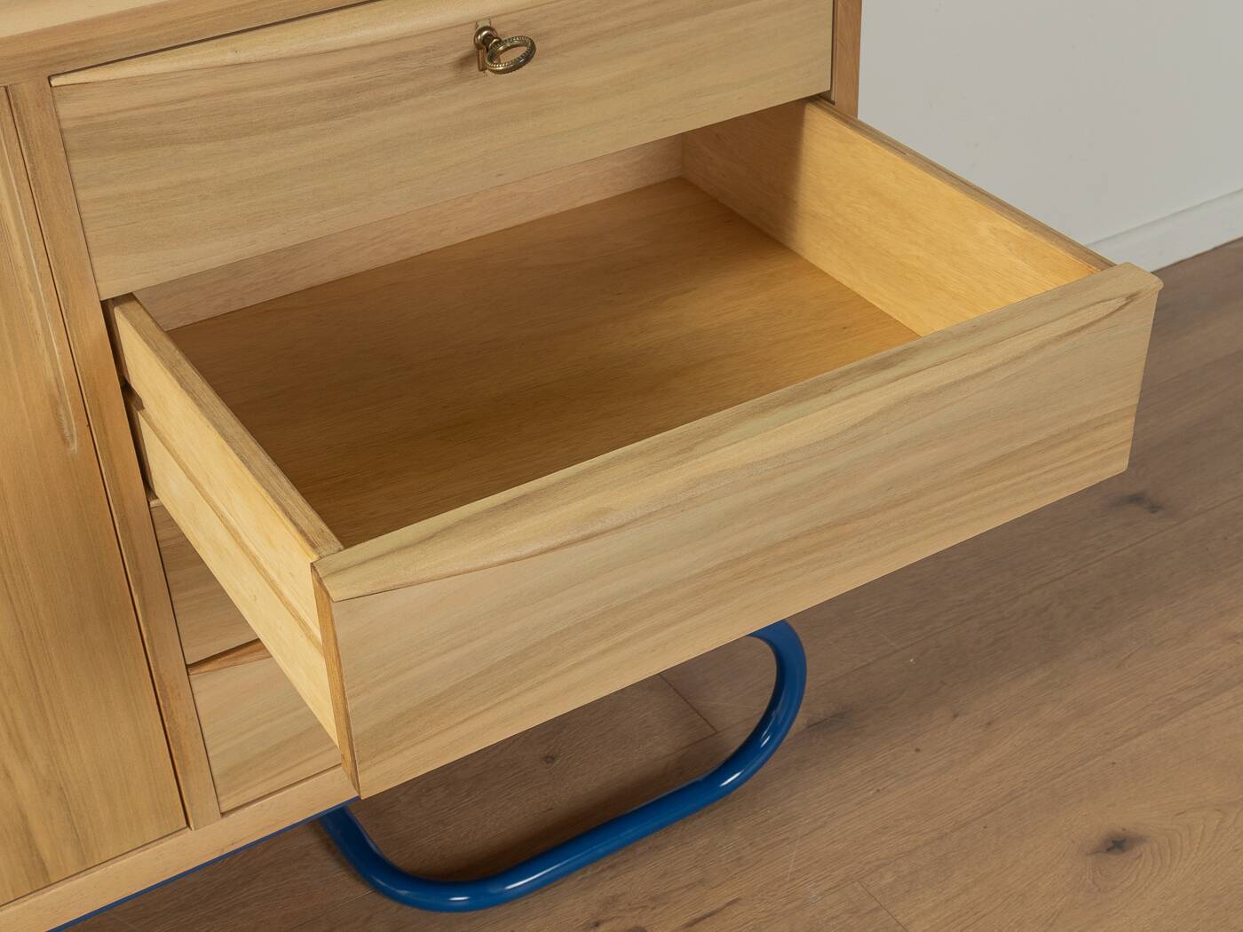 1950s Sideboard with blue bauhaus feet