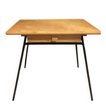 Small vintage children's desk, designed by Jacques Hitier.