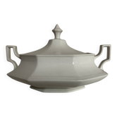 Neo Classic Greek Revival Octagonal Beaded English Earthenware Centerpiece